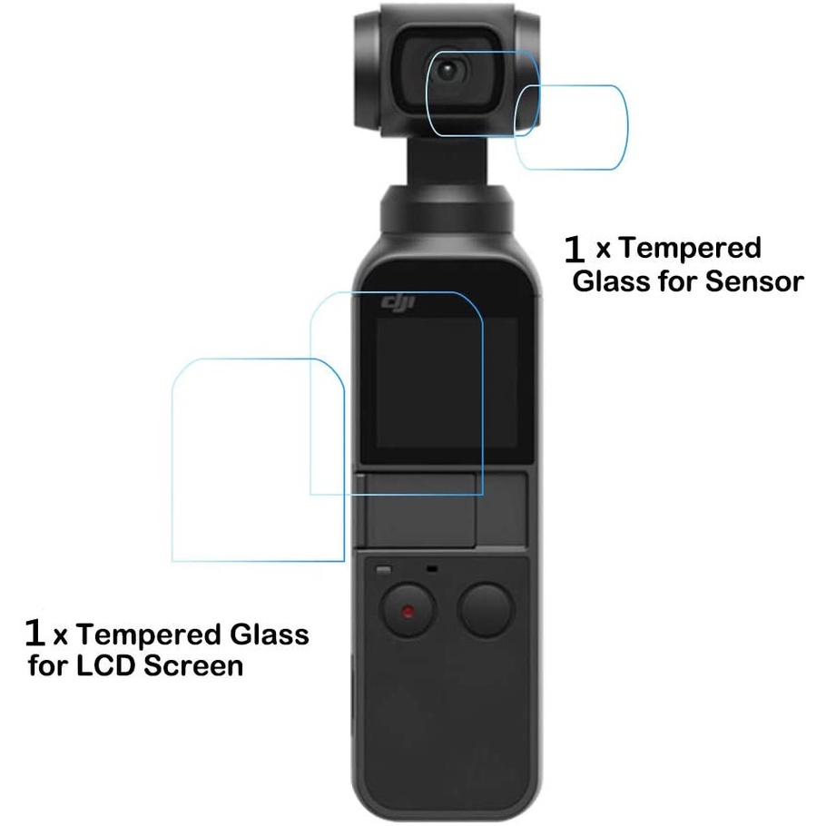 Set 2 Miếng Dán Màn Hình Tay Cầm Chống Rung Cho DJI OSMO Pocket