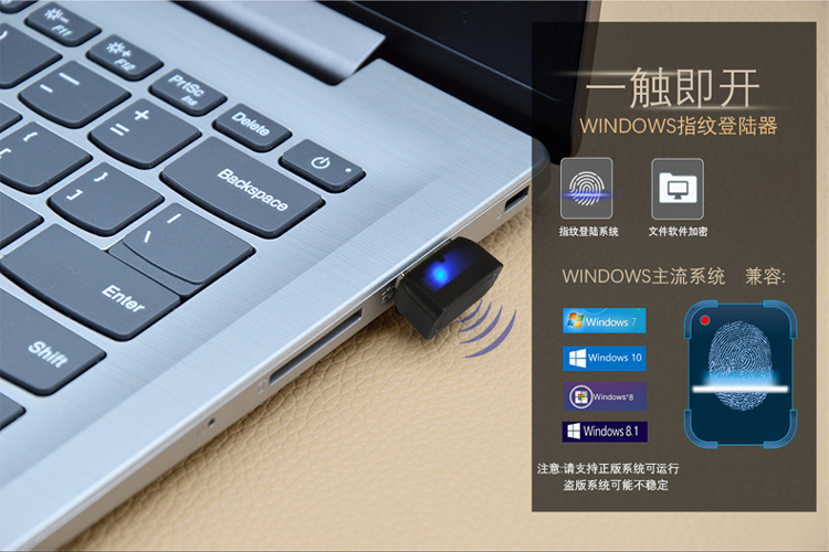 Miếng Dán Ghi Âm Dấu Vân Tay Cổng Usb Cho Laptop Win 10