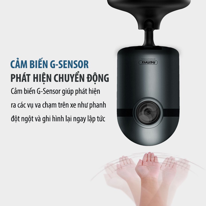 Camera hành trình ô tô Remax CX-04 / Remax CX 04 kết nối ứng dụng Remax DVR