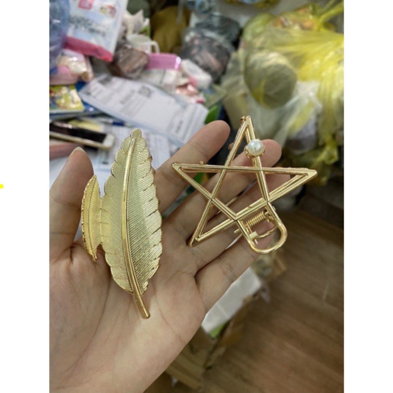 SET 8 KẸP BÚI TÓC SANG CHẢNH MẠ VÀNG