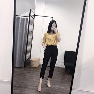 áo kẻ vạt chéo