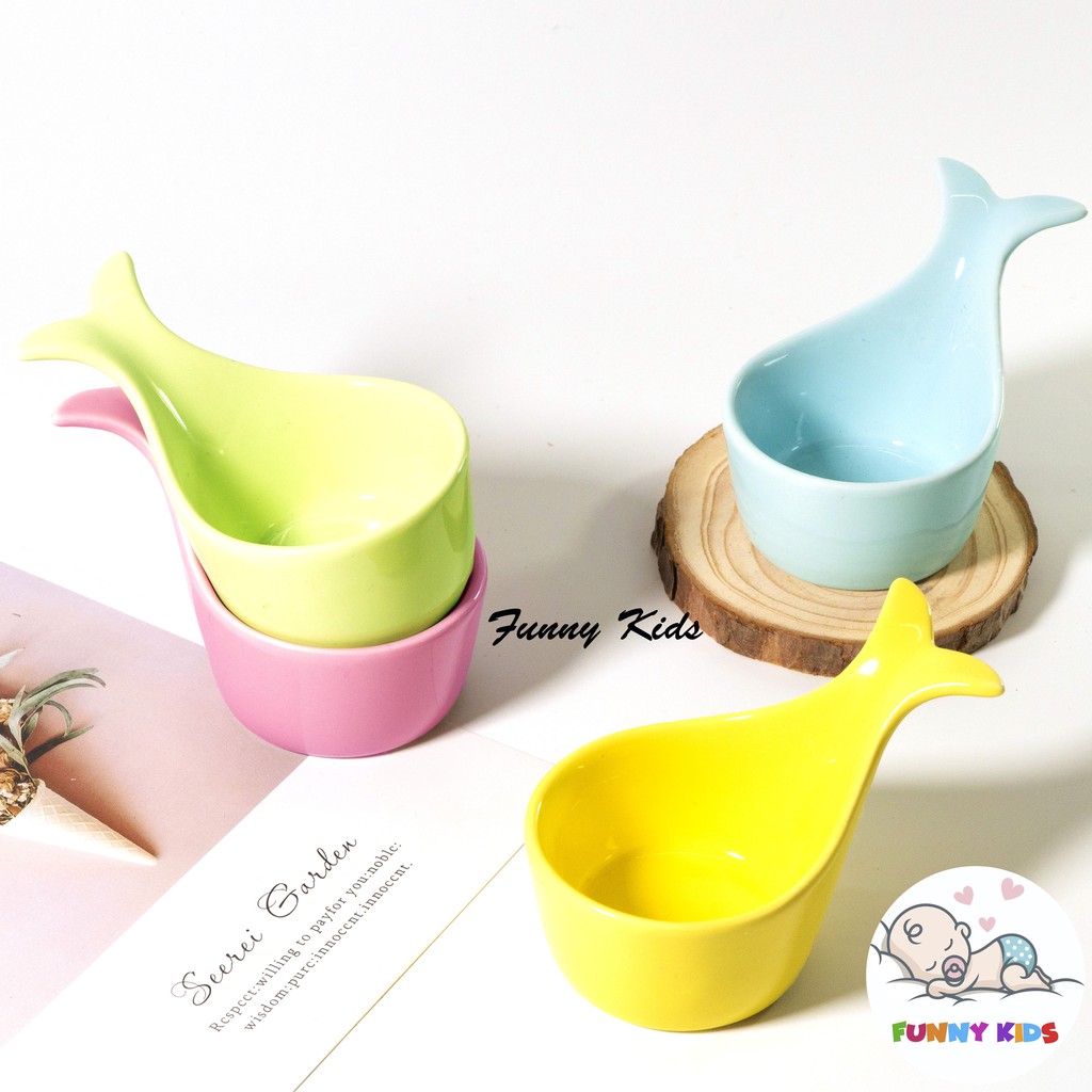 Bát ăn dặm, Bát đuôi cá 90ml, Funny Kids