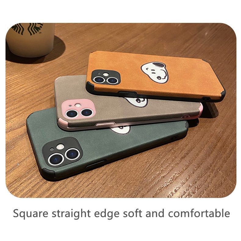 Cute Snoopy Leather Case for iPhone 11 Pro Max 6/6s 7/8 Plus