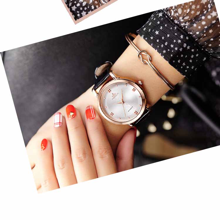 Đồng hồ nữ FOURRON N715 dây da cao cấp Kiểu dáng năng động và sang trọng quý phái