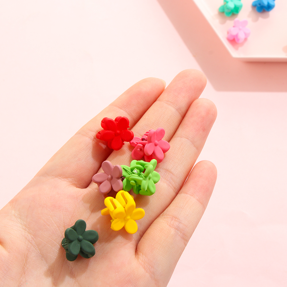 Bộ 10/20/30 Kẹp Tóc Càng Cua Hình Bông Hoa Màu Sắc Ngọt Ngào Phong Cách Hàn Quốc Cho Nữ