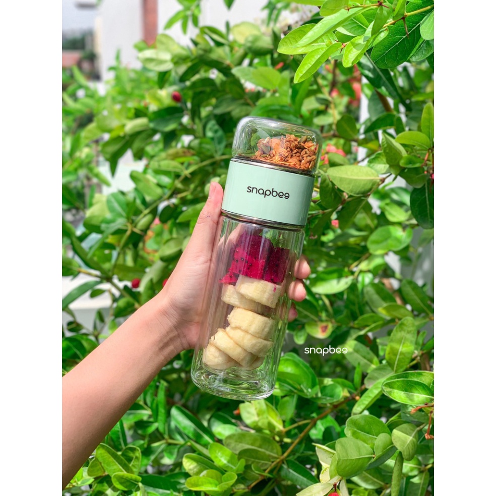 BÌNH THỦY TINH 2 TẦNG SNAPBEE - SHOPLAM