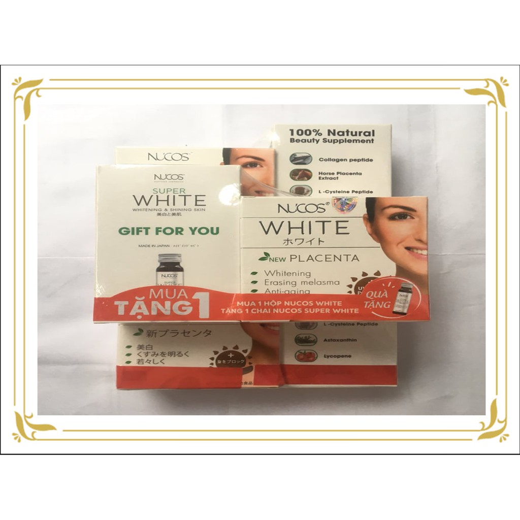 Nucos White 60 viên - giảm nám, giảm tàn nhang, trắng da