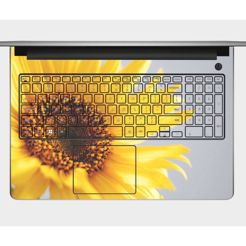 [SKIN HELIANTHUS ANNUUS] SKIN dán Laptop in hình hoa hướng dương. Full các loại máy: Asus, Dell,... In hình theo yêu cầu