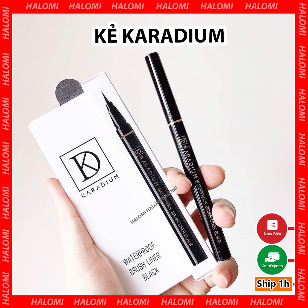 Kẻ Mắt Nước Karadium Waterproof Brush Liner Black 0.55g