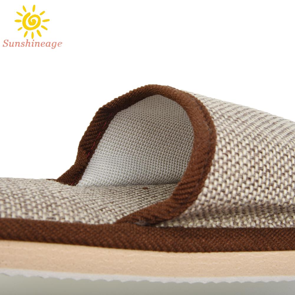 Dép đi trong nhà vải lanh kiểu Nhật Bản thời trang cho các cặp đôi