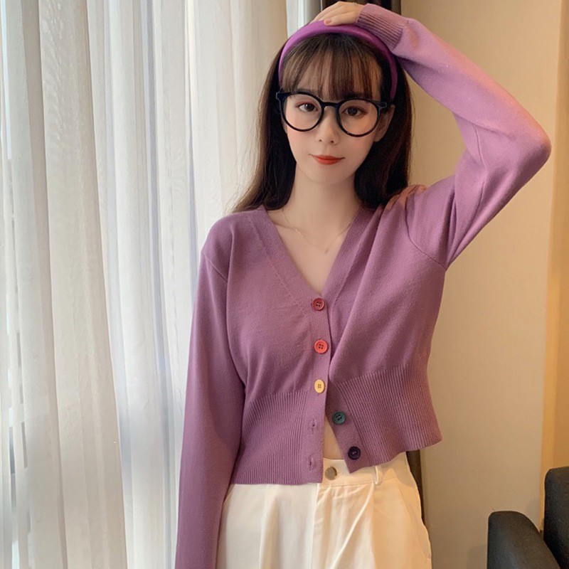 Áo Cardigan Dệt Kim Dáng Ôm Dễ Phối Đồ Cho Nữ | BigBuy360 - bigbuy360.vn