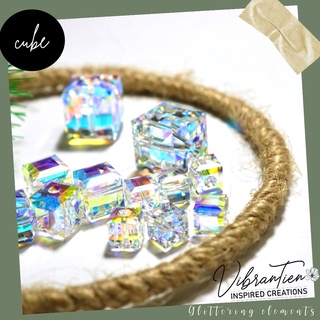 Pha lê Swarovski Khối Vuông 4-8mm