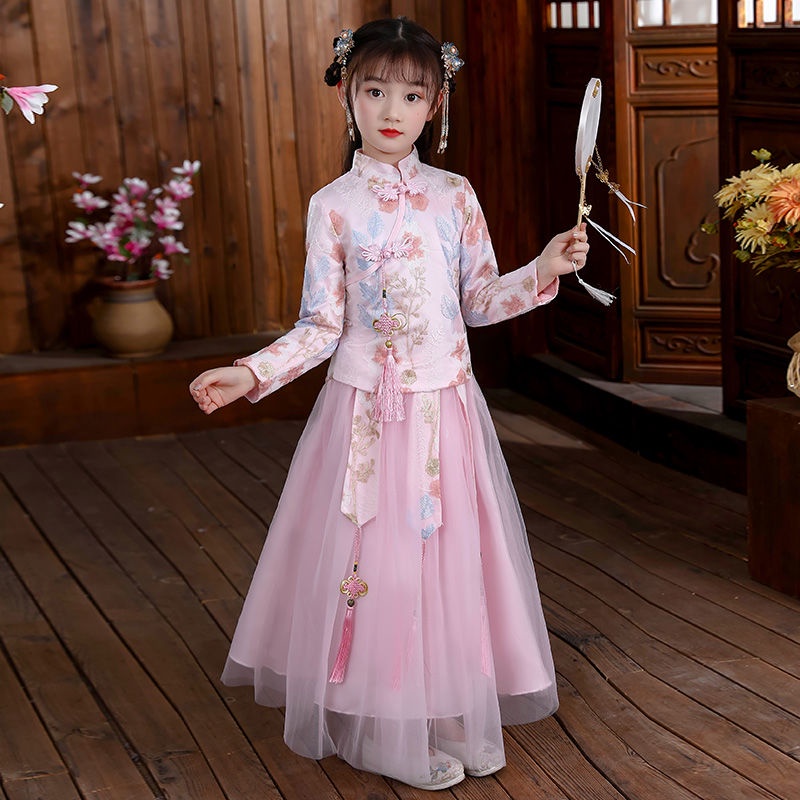 Hàng Mới Về Mới Bộ Đồ Hán Phục Phong Cách Trung Hoa 22 Món Cho Bé Gái