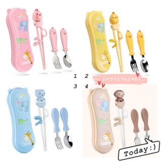 Set muỗng đũa tập ăn goryeo baby