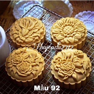 Khuôn Bánh Trung Thu 2020 - 4 mẫu hoa 125-150-200g mẫu 92 (KTT 62)