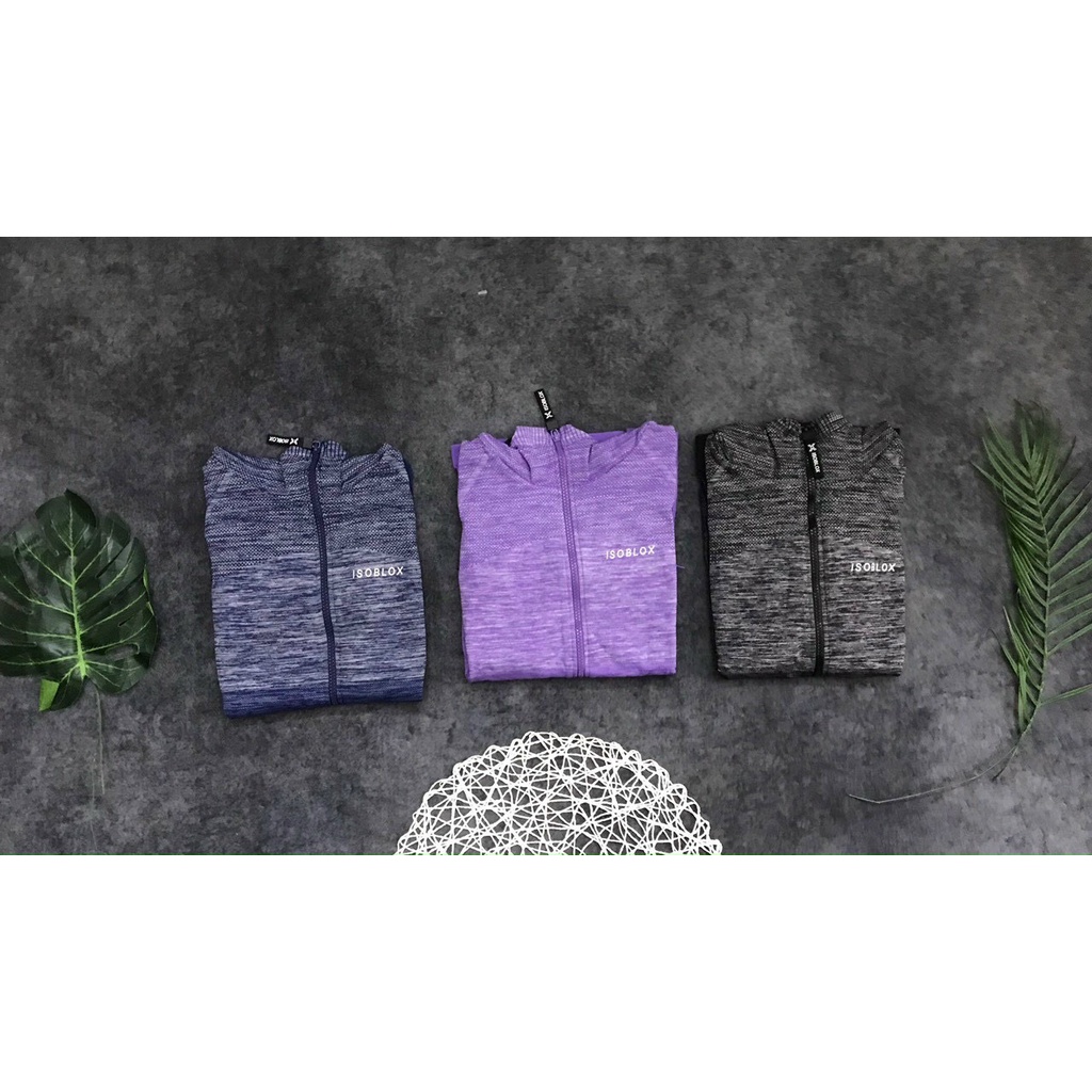 Áo Khoác Thể Thao Loang Màu Navy, Áo Khoác Tập Gym Yoga Xỏ Ngón Cao Cấp - OK001