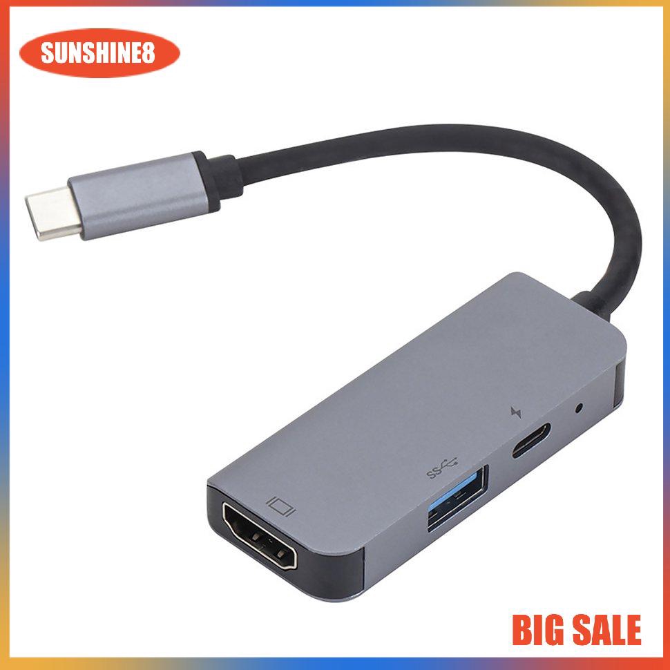 Bộ Chuyển Đổi 3 Trong 1 Hub Tpy-C Sang Micro Usb 3.0 2.0 Hdmi