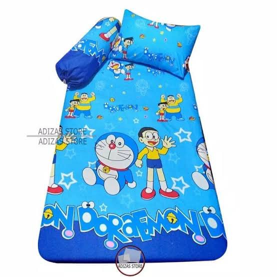 Vỏ Bọc Đệm Xốp Có Khóa Kéo In Hình Doraemon Dễ Thương Cho Bé Trai