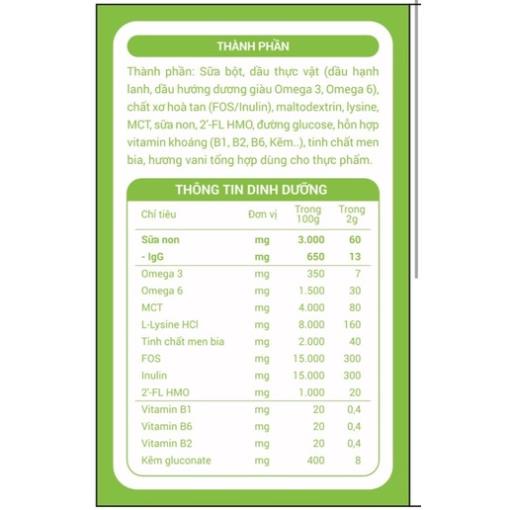 ❤️MUA 1 TẶNG 2❤️ SỮA NON OPTICARE HỘP 30 GÓI - 2g/gói - Giúp bé ăn ngon, hết bón,tăng cân, tăng đề kháng