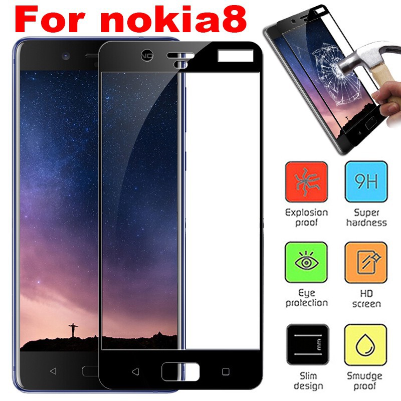 Anti-scratch tempered glass for Nokia 8