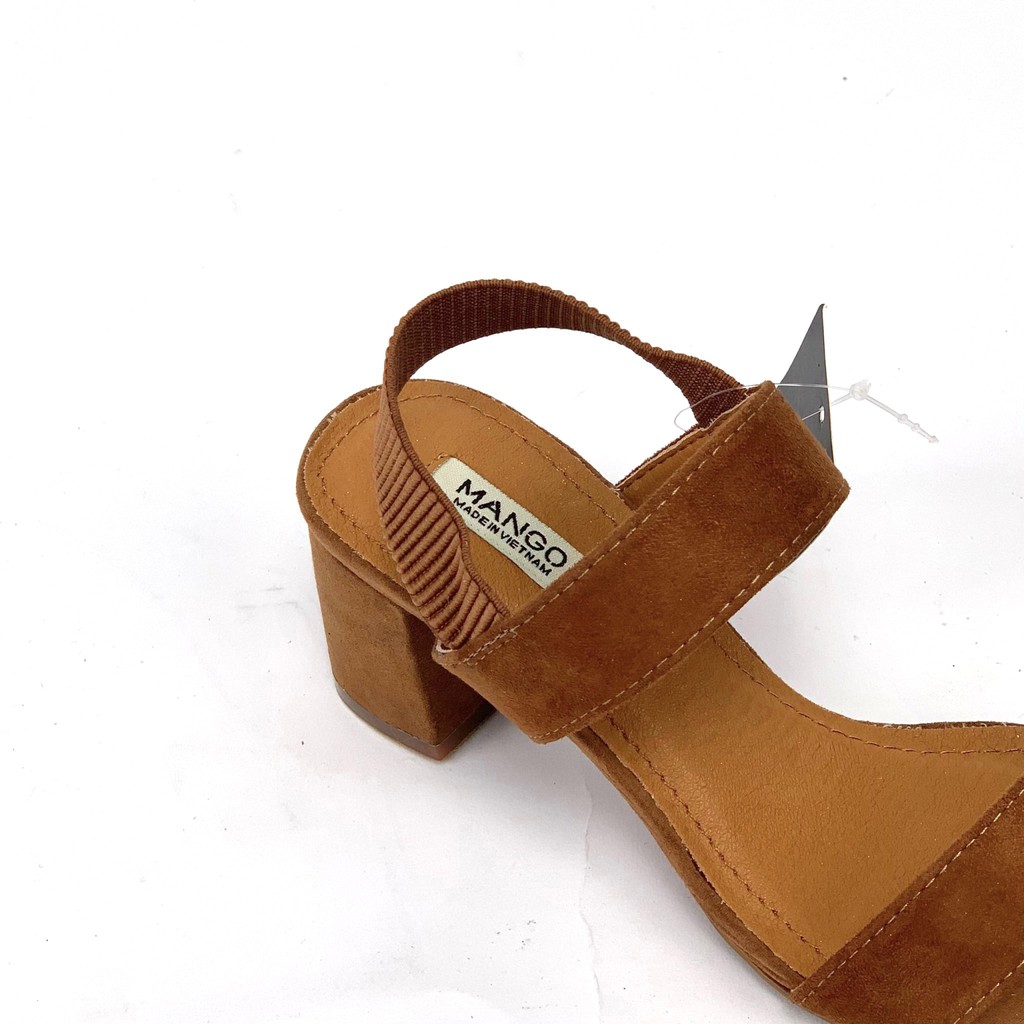 Sandal VNXK quai chun tiện lợi - Dép xăng đan nữ vải nỉ cao gót 5cm - Kimy Store