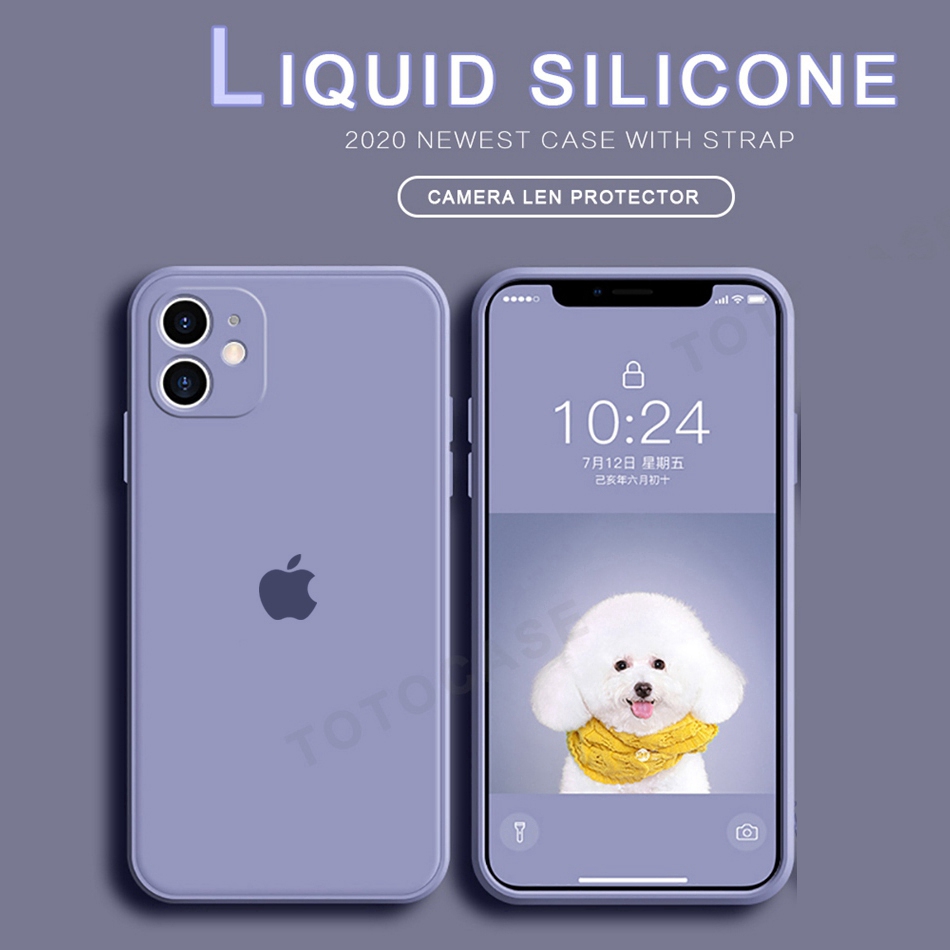 Ốp điện thoại silicone mềm màu kẹo chống sốc bảo vệ camera cho iPhone 11 Pro max SE 2020 2 6 6S 7 8 Plus X XS MAX XR | BigBuy360 - bigbuy360.vn