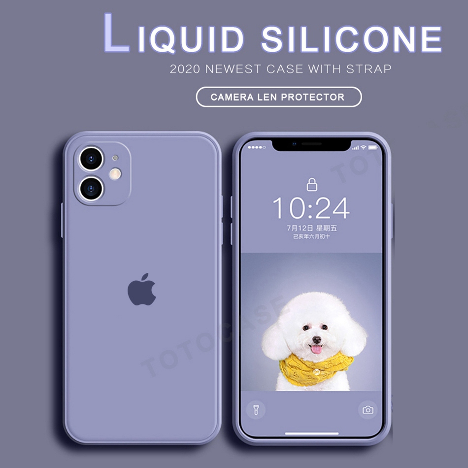 Ốp điện thoại silicone mềm màu kẹo chống sốc bảo vệ camera cho iPhone 11 Pro max SE 2020 2 6 6S 7 8 Plus X XS MAX XR