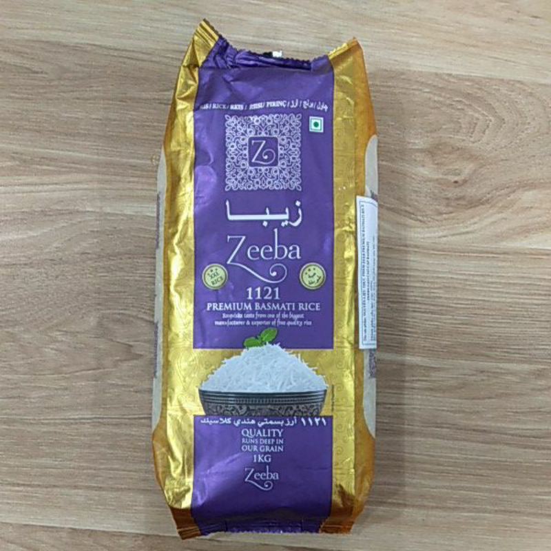 Ohh- Zeeba 1121 Premium Basmati Rice 1kg Gạo dài - Indian Food