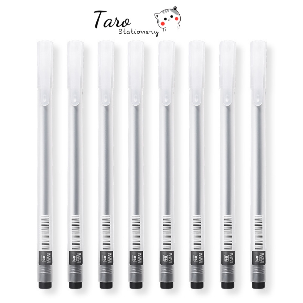 Bút gel basic vỏ nhám ghi chép Tiếng Anh A22 tiện dụng Taro Stationery