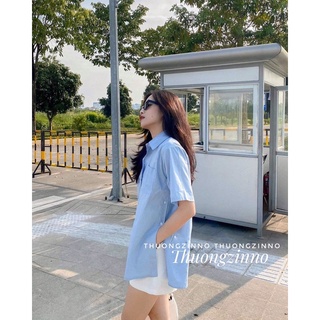 [Ảnh thật/Video] Áo Sơ Mi Xẻ Eo Chất Đẹp Hàng Quảng Châu