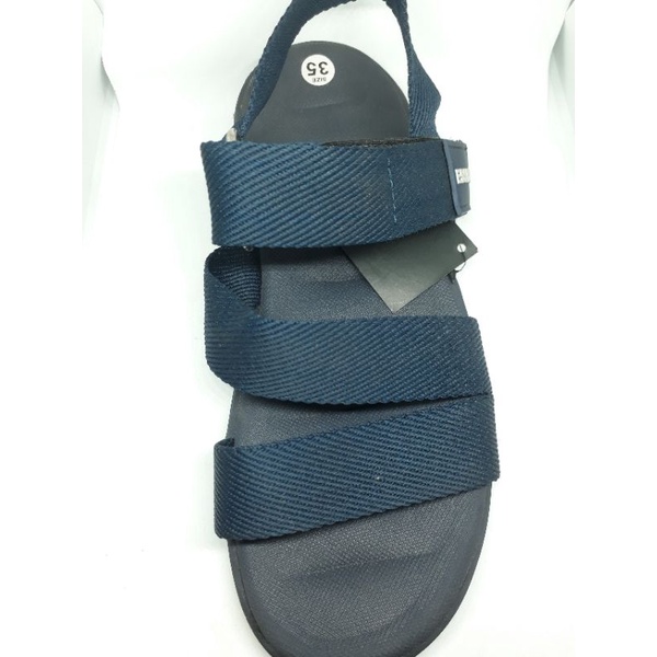 Giày sandal nữ quai dán cao 3 phân siêu nhẹ cho học sinh mang đi học có quai dù 4 màu xanh đỏ đen xám (lẻ size)