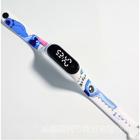 Mới Đồng Hồ Đeo Tay Điện Tử Chống Nước Có Đèn LED In Hoạt Hình Cho Trẻ Em