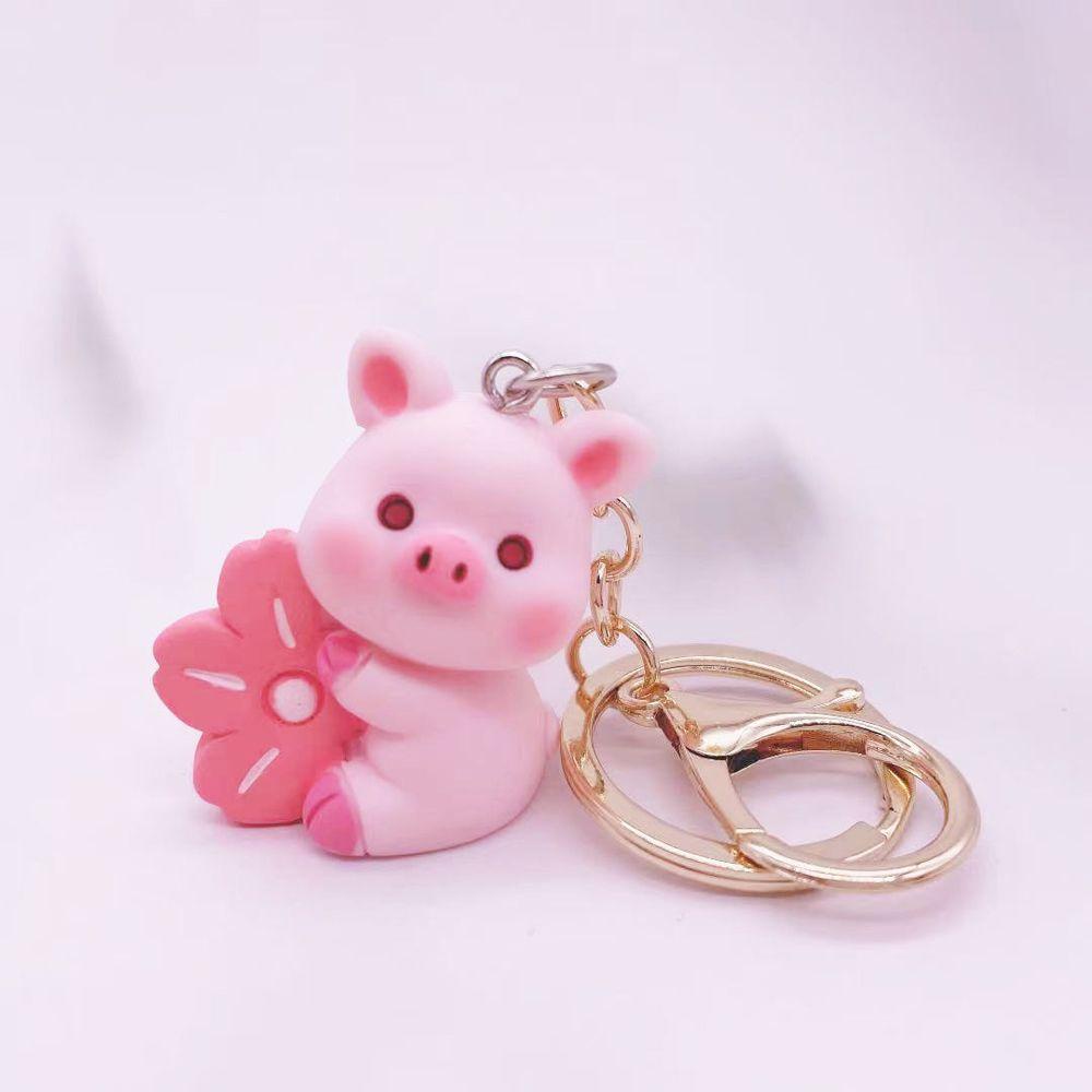 Móc Khóa Hình Heo Hồng Dễ Thương Dùng Làm Quà Tặng