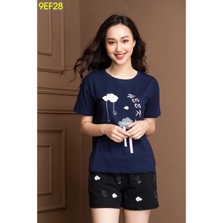 Bộ Hè Mặc Nhà Nữ Chất Cotton Nữ Mây CARDINA