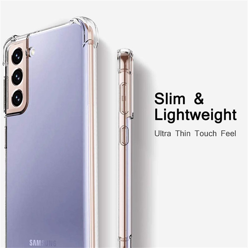 Ốp Điện Thoại TPU Mềm Trong Suốt Chống Rơi Cho Samsung Galaxy S22 S10 S20 S21 FE Note 10 Lite Plus 20 Ultra