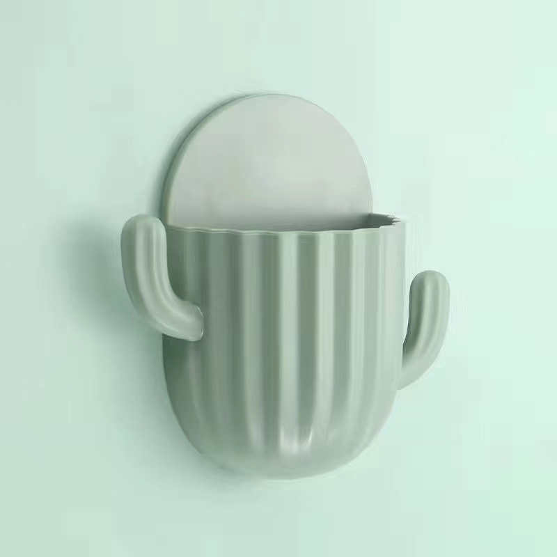 kệ để đồ trang điểm, kệ treo nhà tắm hình xương rồng, giá treo bàn chải đánh răng, remote, điên thoại…