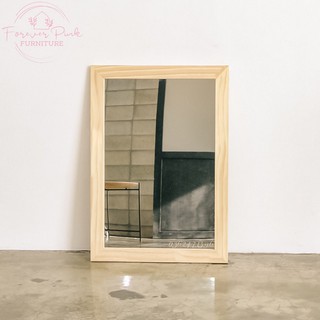 Gương Soi Để Bàn Trang Điểm - Treo Tường Khung Gỗ Nhập Khẩu Mỹ - Kích Thước 40x30 - Decor Nhà -  Hiệu Forever Pink