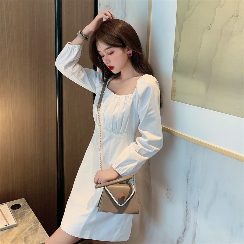 Đầm Cổ Vuông Tay Phồng Phong Cách Retro Thời Trang Nữ | BigBuy360 - bigbuy360.vn