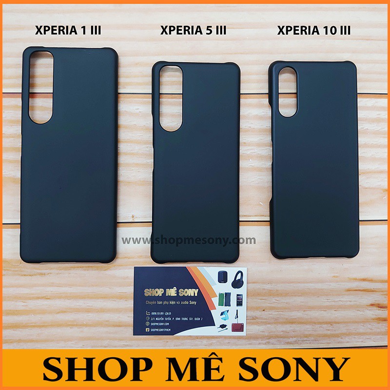 Xperia 1 V - Xperia 10V - 1 IV - Xperia 1 - Xperia 1 II - 5 II - Xperia 1 III - 5 III - 10 III - Ốp cứng nhung mịn