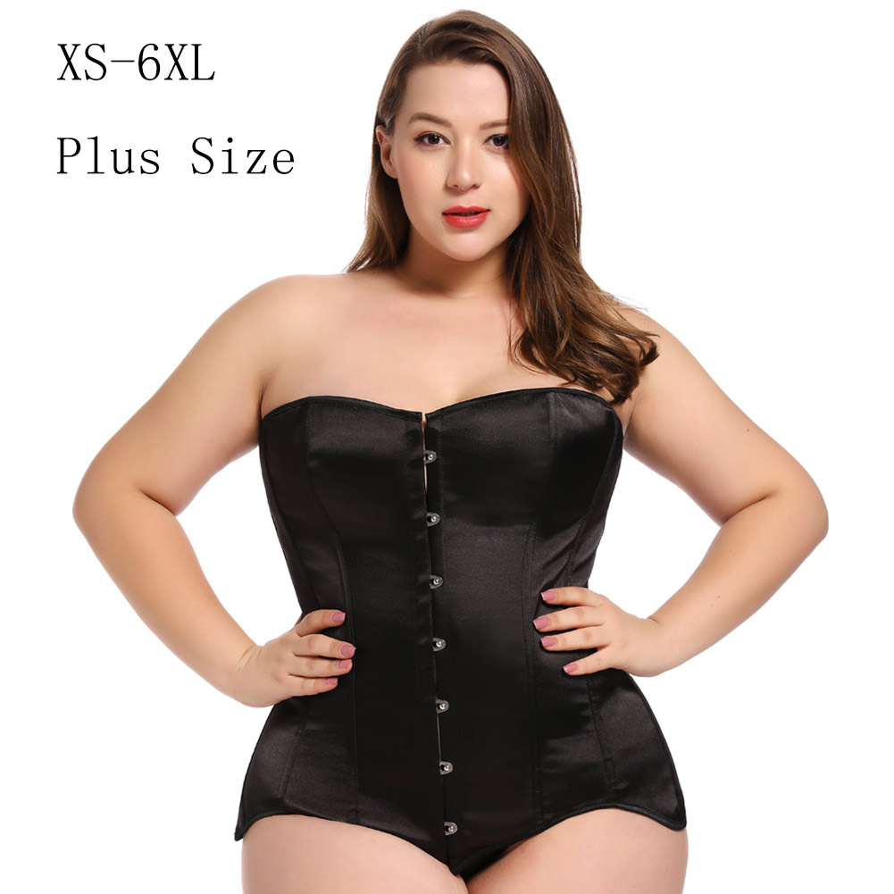 Large size shapewear steel bone plastic top