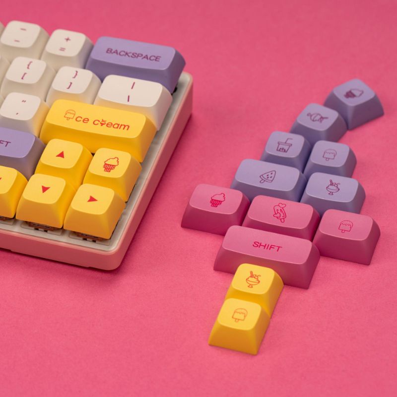 Keycaps XDA ICE CREAM 124 nút dành cho phím cơ
