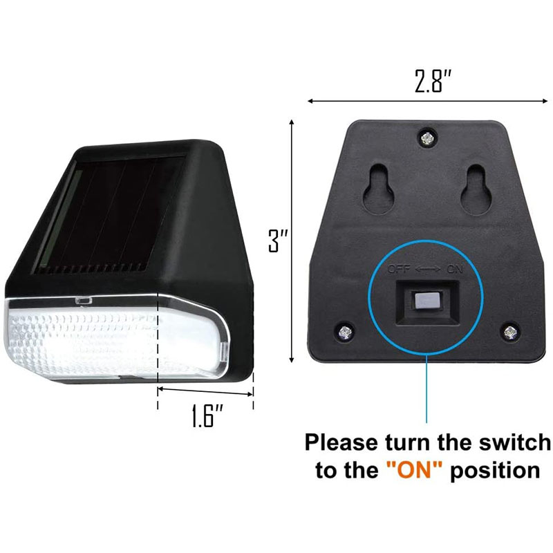 12 gói Đèn bước năng lượng mặt trời Ngoài trời không thấm nước, Đèn hàng rào năng lượng mặt trời Đèn sàn bên ngoài Ban đêm Lighs Trang trí cho các bước Cầu thang lối đi Hàng rào vườn tường "