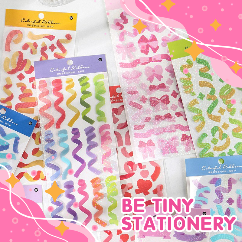 Sticker Confetti hologram đủ màu trang trí sổ và toploader Be Tiny Be Tiny