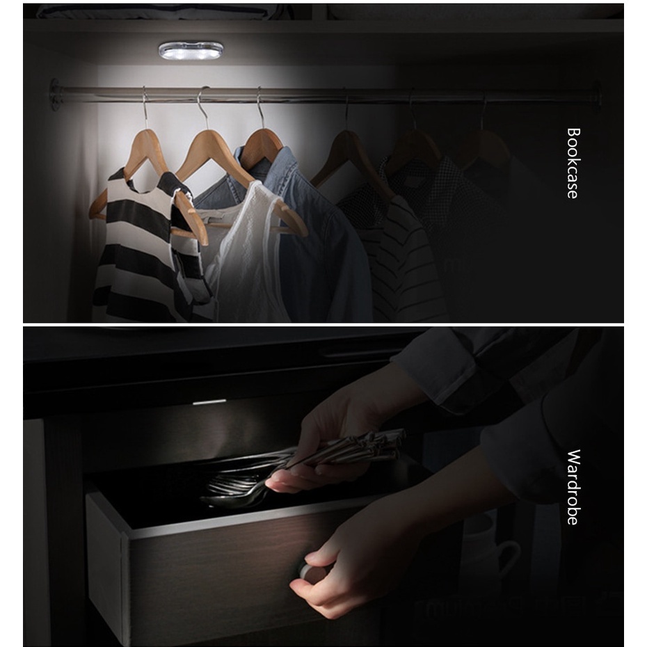 Đèn cảm ứng SEAMETAL LED không dây sạc USB có độ sáng cao dành cho xe hơi