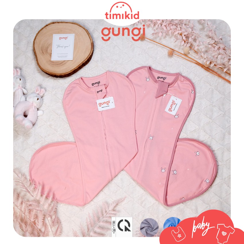 Set 2 Túi Ngủ GUNGI Infant Breezy Cho Bé Ngủ Ngon thoáng mát, mềm mại, co giãn 4 chiều