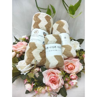 Combo 3 khăn (khăn tắm, khăn lau đầu, khăn mặt) sóng to - SIÊU MỀM MỊN