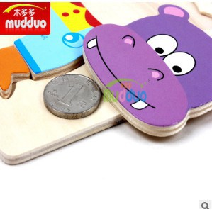 Bộ Đồ Chơi Lắp Ráp Bằng Gỗ Dễ Thương Giúp Phát Triển Trí Thông Minh Cho Bé