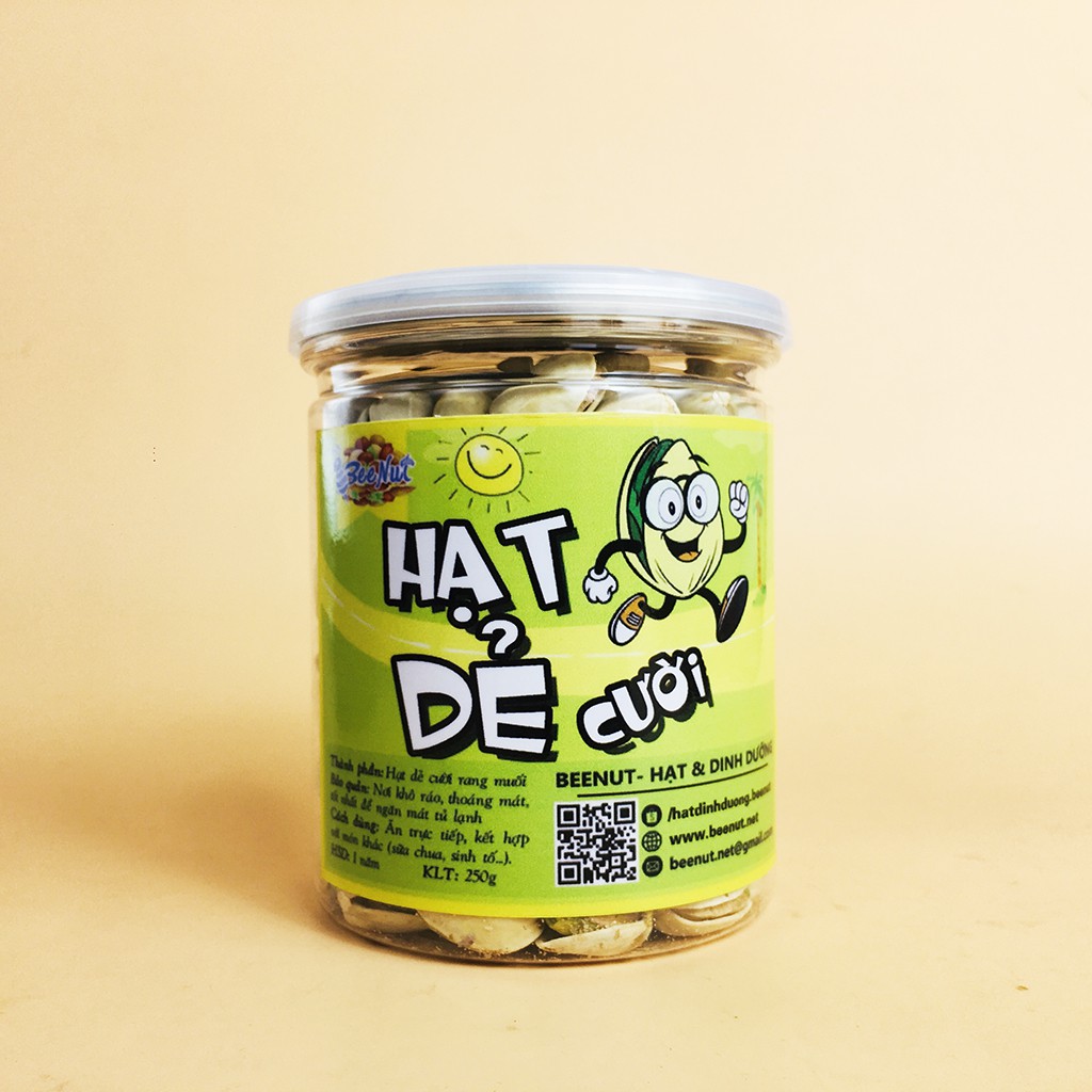 (Hũ 250g) Hạt dẻ cười Mỹ pistachios hạt dẻ cười không tẩy trắng Hạt dinh dưỡng Đồ ăn vặt Healthy BeeNut