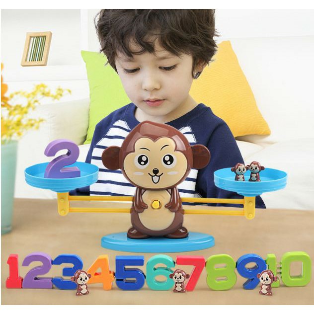 Bộ Đồ Chơi Khỉ Toán Học Cân Bằng Thông Minh Monkey Balance Cho Bé Học Số Đếm