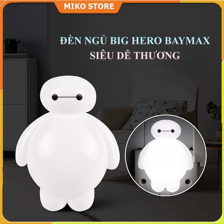 Đèn Ngủ BIG HERO Màu Trắng, Bóng Đèn Led Siêu Tiết Kiệm Điện